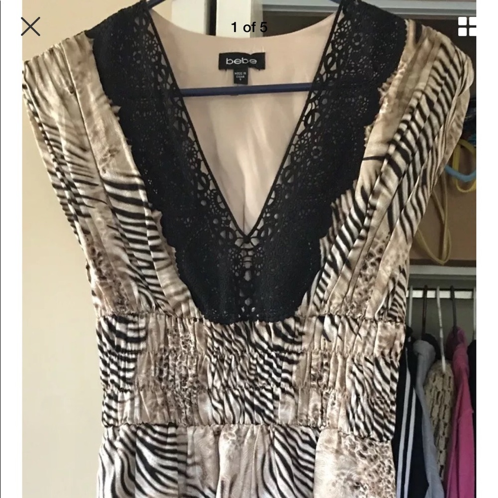 BeBe zebra print dress
